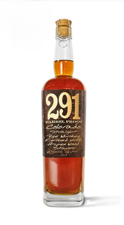 291 Colorado Barrel Proof Straight Rye Whiskey Finished with Aspen Wood Staves 750 ml