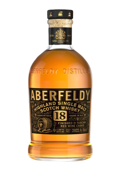Aberfeldy 18 Year Single Malt Finished in Tuscan Red Wine Casks Limited Edition 750 ml