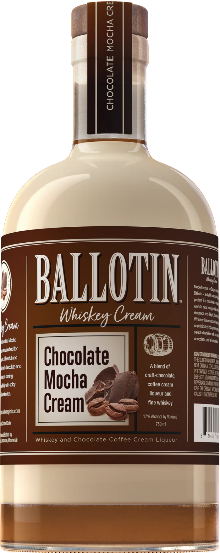 Ballotin Chocolate Mocha Cream Flavored Whiskey 750 ml