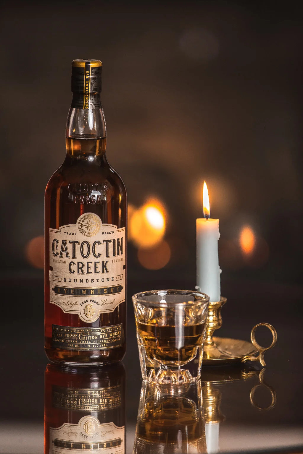 Catoctin Creek Roundstone Rye Cask Proof 750 ml