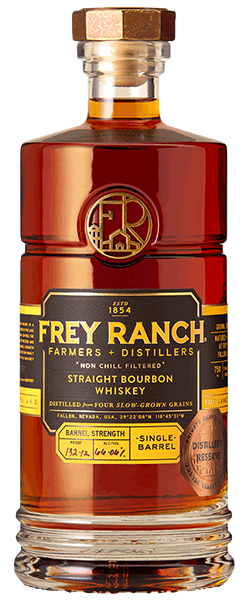 Frey Ranch +Farmers Distillers Straight Bourbon Barrel Strength Single Barrel Private Barrel Select The Bourbon Enthusiast ( Barrel no. 551) Proof 130.20 750 ml
