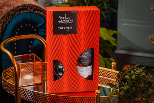 Glengoyne Highland Single Malt Scotch Whiskey Time Keeper/ with glass 750 ml