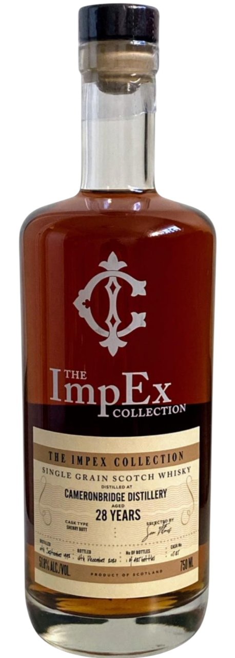 The ImpEx Collection Cameronbridge 1992 Sing Grain Scotch Whiskey 28 year 750 ml