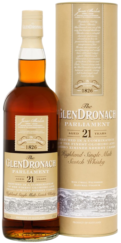 GlenDronach Parliament Highland Single Malt Scotch 21 year 750 ml