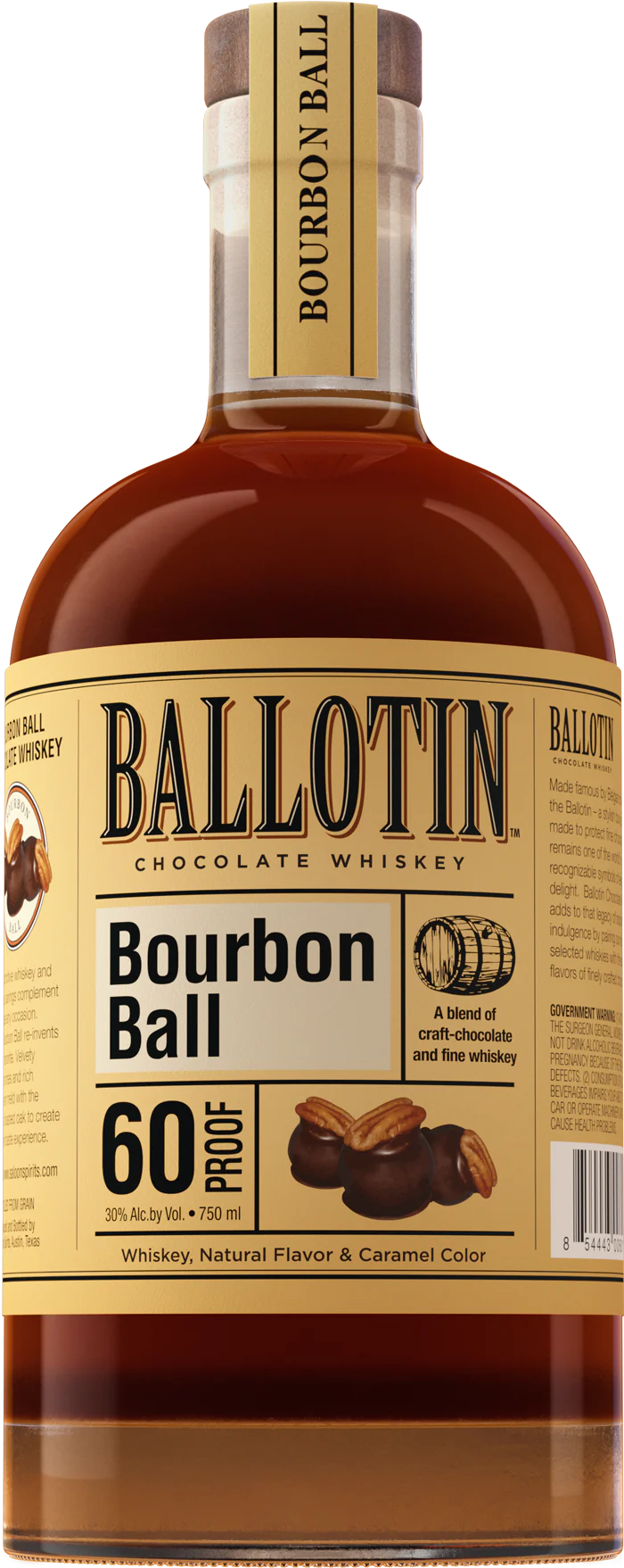 Ballotin Bourbon Ball Chocolate 750ml