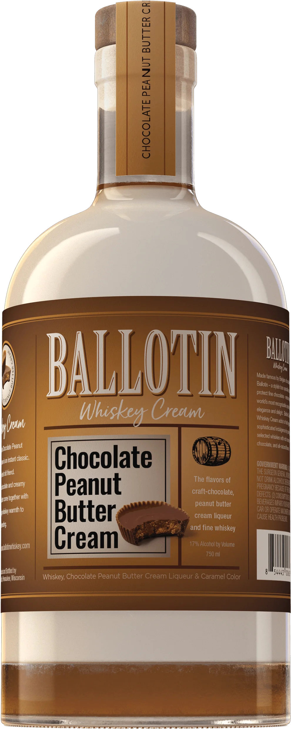 Ballotin Chocolate Peanut Butter Cream 750 ml