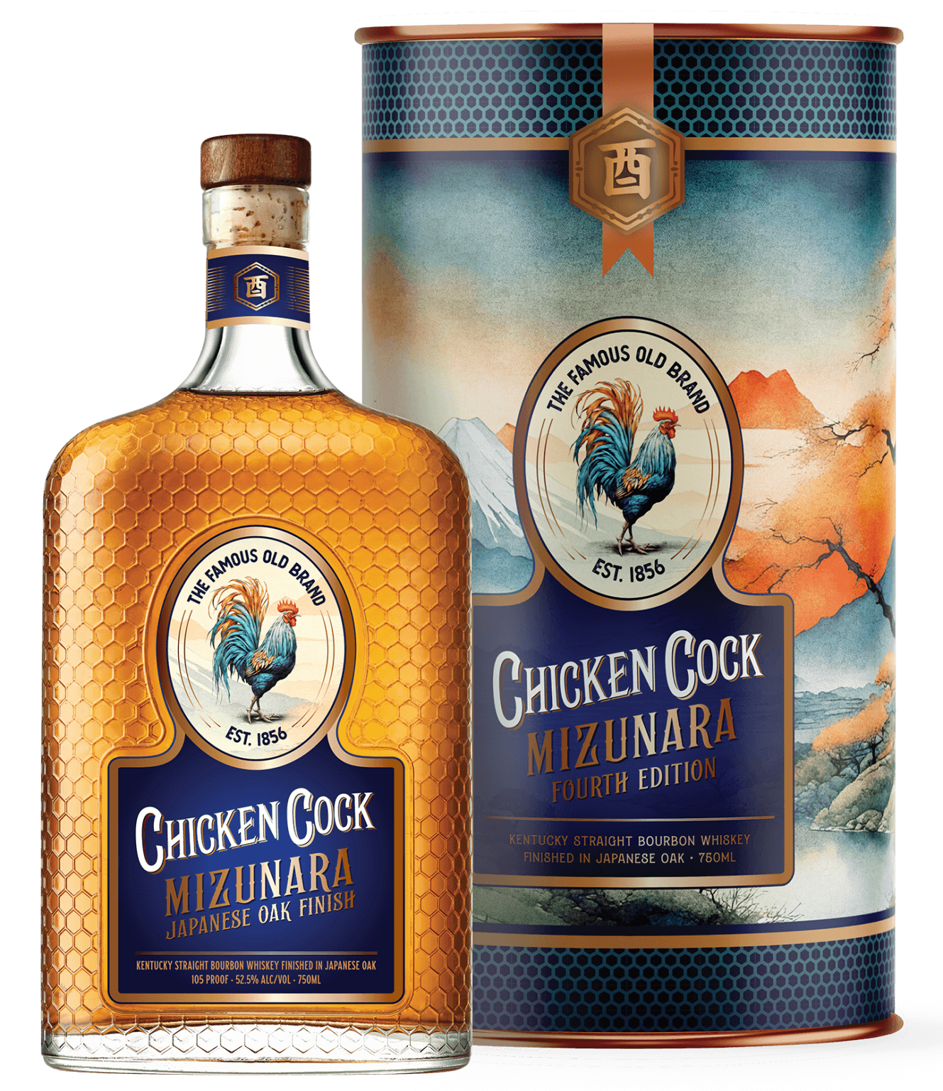 Chicken Cock Mizunara Fourh Edition Japanese Oak Kentucky Straight Bourbon 750 ML