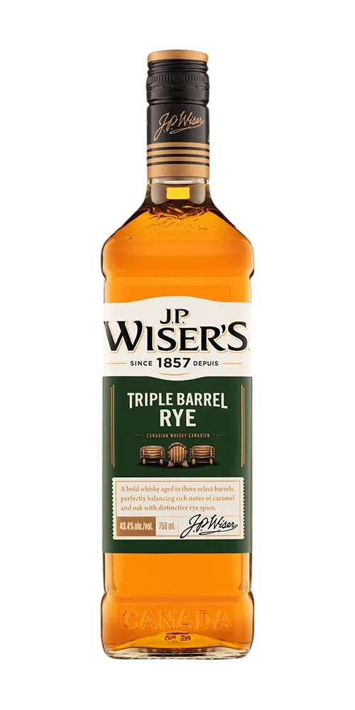 JP Wiser's Triple Barrel Rye 750ml