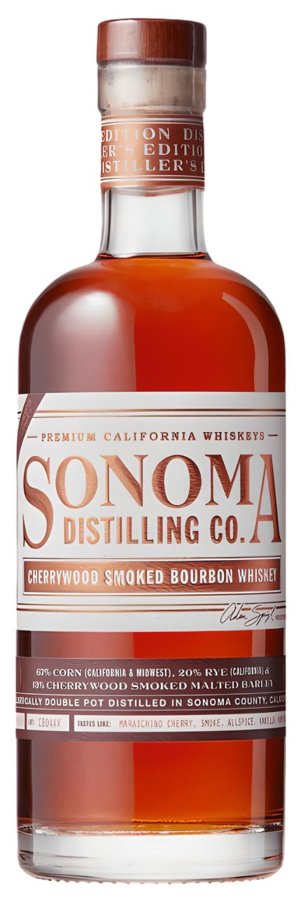 Sonoma Distilling Cherrywood Smoked Bourbon Distiller's Edition (Proof 95.6 ) 750 ml