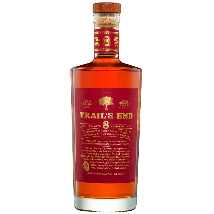 Trails End 8 Year Old Bourbon Finished in Apple Brandy Barrels 750ml