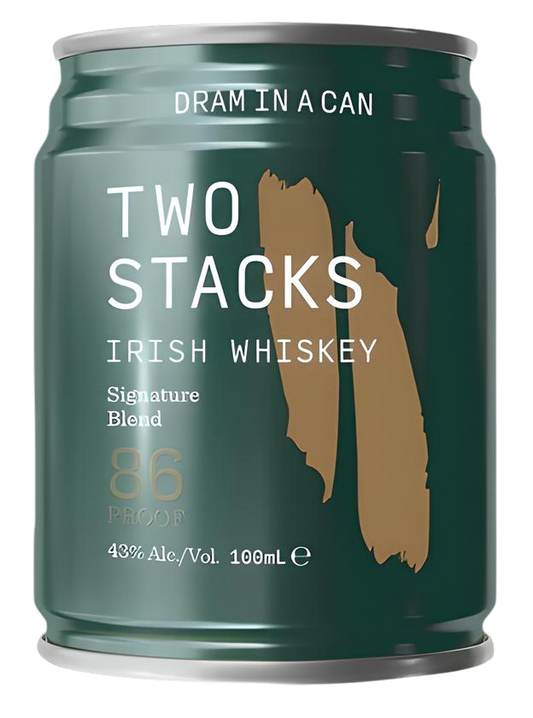 Two Stacks Irish Whiskey Dram IN A CAN 100ml