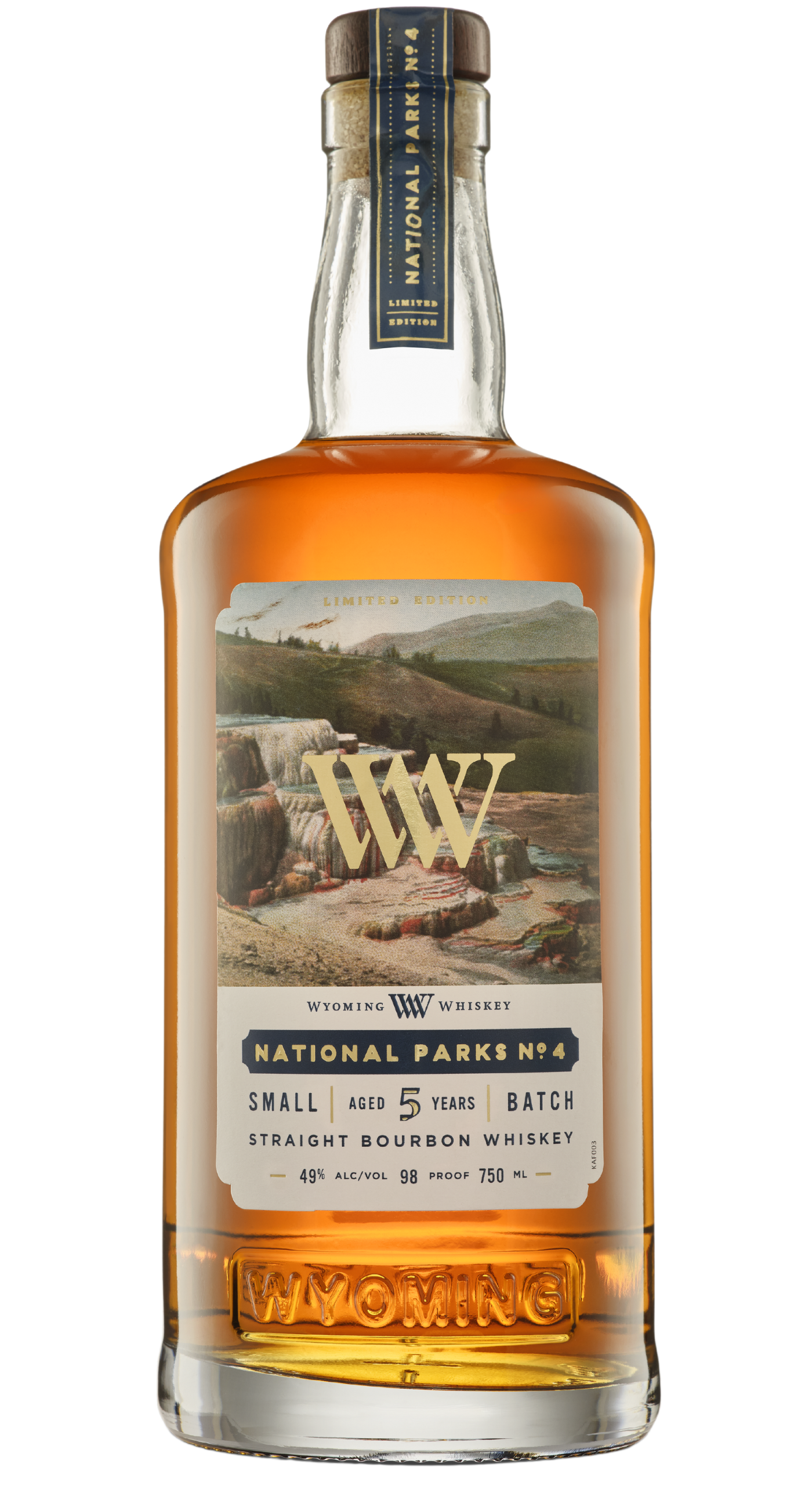 Wyoming Whiskey Limited Edition National Parks No 4 Small Batch 5 year 750 ML